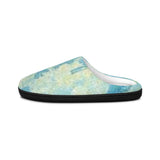 Blue Watercolor Cozy Slippers — Women's Indoor Soft House Shoes thumbnail 4