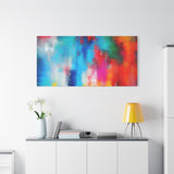 Vibrant Abstract Color Splash Matte Canvas Print thumbnail 96