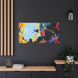 Abstract Color Splash Matte Canvas Print — Modern Stretched Wall Art thumbnail 85