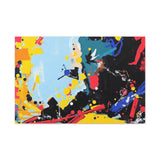 Abstract Color Splash Matte Canvas Print — Modern Stretched Wall Art thumbnail 26