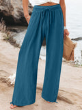Full Size Drawstring Wide Leg Pants Plus Size thumbnail 16