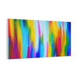 Abstract Rainbow Waves Matte Canvas Print — Vibrant Colorful Wall Art thumbnail 56