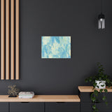 Abstract Aqua Brushstroke Canvas Print — Coastal Blue Wall Art thumbnail 52