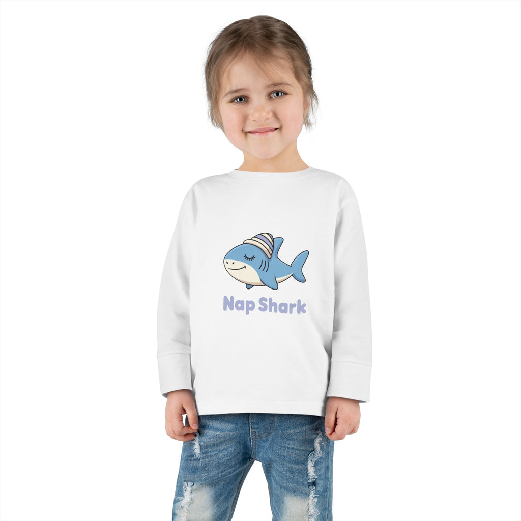 Nap Shark Toddler Long Sleeve Tee