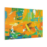 Abstract Orange & Green Canvas Art — Vibrant Modern Wall Decor thumbnail 71