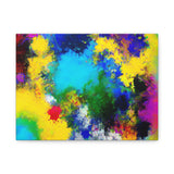 Abstract Color Splash Matte Canvas Print — Vibrant Stretched Wall Art thumbnail 2