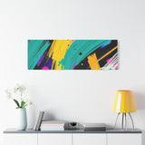 Abstract Neon Brushstroke Canvas Print — Colorful Modern Wall Art thumbnail 84