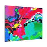 Abstract Neon Splash Matte Canvas Print — Vibrant Colorful Stretched Wall Art thumbnail 77