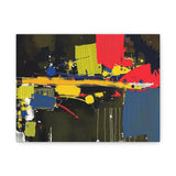 Abstract Color Splash Matte Canvas Print — Modern Stretched Wall Art thumbnail 3