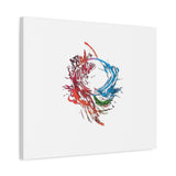 Abstract Color Splash Canvas Print — Modern Watercolor Circle Art on Matte Stretched Canvas thumbnail 39