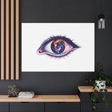 Cosmic Eye Canvas Print — Galaxy Eye Matte Stretched Wall Art thumbnail 100