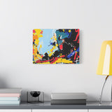 Abstract Color Splash Matte Canvas Print — Modern Stretched Wall Art thumbnail 39