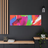 Abstract Rainbow Brushstrokes Matte Canvas Wall Art — Vibrant Stretched 1.25" thumbnail 94