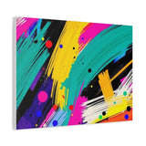 Abstract Neon Brushstroke Canvas Print — Colorful Modern Wall Art thumbnail 53