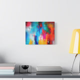 Vibrant Abstract Color Splash Matte Canvas Print thumbnail 33