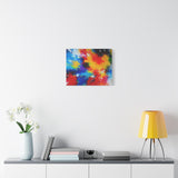 Abstract Color Splash Matte Canvas Print — Vibrant Stretched Wall Art thumbnail 45