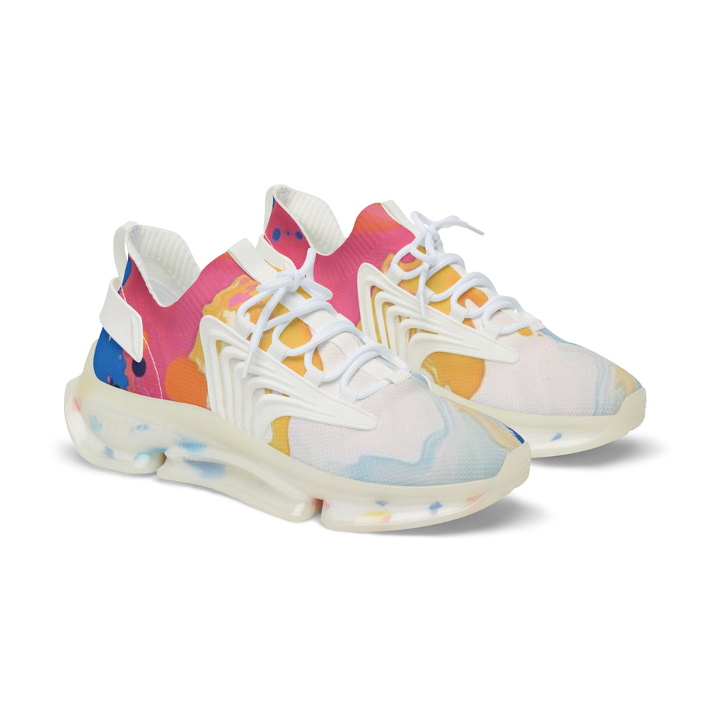 Men's Mesh Sneakers — Colorful Marble Athletic Shoes
