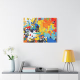 Abstract Splash Colorful Matte Canvas Wall Art – Vibrant Modern Stretched Print thumbnail 66