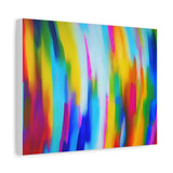 Abstract Rainbow Waves Matte Canvas Print — Vibrant Colorful Wall Art thumbnail 32