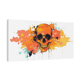 Skull Art Canvas Print – Vibrant Paint-Splash Skull Wall Decor thumbnail 56