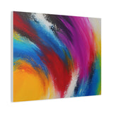 Abstract Rainbow Swirl Matte Canvas Print (Stretched) thumbnail 62