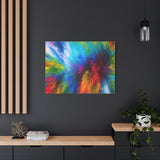 Abstract Color Explosion Matte Canvas Print thumbnail 79