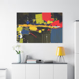 Abstract Color Splash Matte Canvas Print — Modern Stretched Wall Art thumbnail 99
