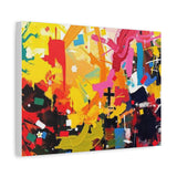 Abstract Color Splash Canvas Print - Vibrant Stretched Matte Wall Art thumbnail 38