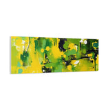 Abstract Green & Yellow Matte Canvas Print – Vibrant Modern Wall Art thumbnail 80