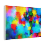 Abstract Rainbow Splash Matte Canvas Print thumbnail 35