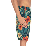 Tropical Hibiscus Board Shorts — Men's Floral Swim Trunks thumbnail 5