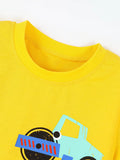 Children's Construction Truck Graphic Short Sleeve T-Shirt thumbnail 3