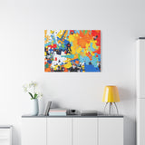 Abstract Splash Colorful Matte Canvas Wall Art – Vibrant Modern Stretched Print thumbnail 78