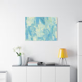 Abstract Aqua Brushstroke Canvas Print — Coastal Blue Wall Art thumbnail 78