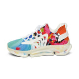 Colorful Abstract Mesh Sneakers — Women's Lightweight Breathable Athletic Shoes thumbnail 5