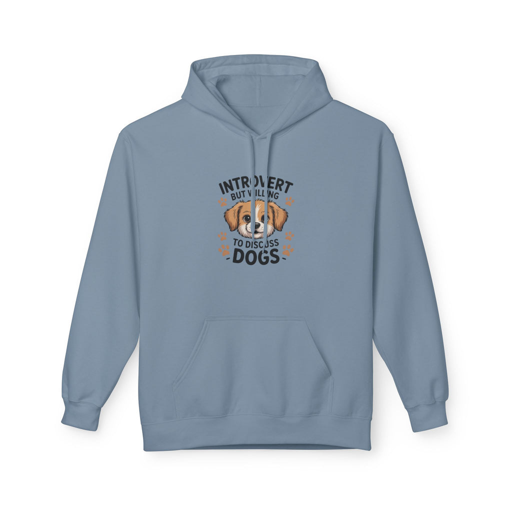 Introvert But Willing To Discuss Dogs Hoodie — Cute Dog Lover Pullover