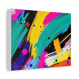 Abstract Neon Brushstroke Canvas Print — Colorful Modern Wall Art thumbnail 29