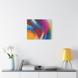 Abstract Rainbow Swirl Matte Canvas Print (Stretched) thumbnail 57