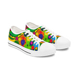 Colorful Retro Bubble Women's Low Top Sneakers thumbnail 1