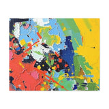 Abstract Color Splash Matte Canvas — Stretched Wall Art thumbnail 13