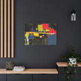 Abstract Color Splash Matte Canvas Print — Modern Stretched Wall Art thumbnail 73