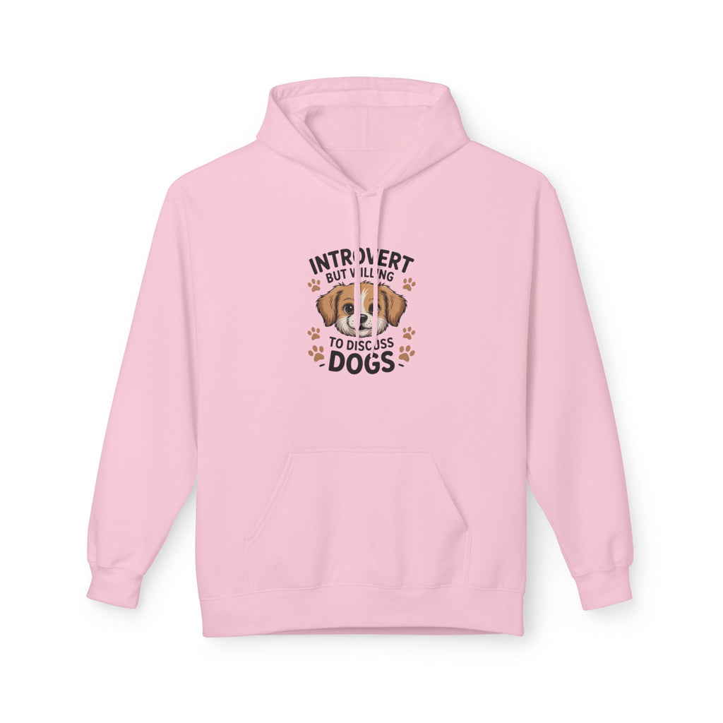 Introvert But Willing To Discuss Dogs Hoodie — Cute Dog Lover Pullover