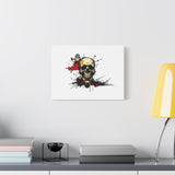 Skull Splash Art Canvas — Grunge Skull Wall Decor, Edgy Gothic Home Accent thumbnail 30