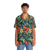 Tropical Hibiscus Hawaiian Shirt — Men's Floral Aloha Button-Up thumbnail 3