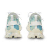 Mesh Sneakers — Aqua Tie-Dye Athletic Shoes for Men thumbnail 4