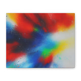 Abstract Color Burst Canvas Print — Vibrant Stretched Matte Wall Art thumbnail 2