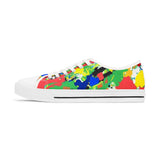 Color Splash Low Top Sneakers — Vibrant Abstract Women's Canvas Shoes thumbnail 1