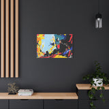 Abstract Color Splash Matte Canvas Print — Modern Stretched Wall Art thumbnail 28