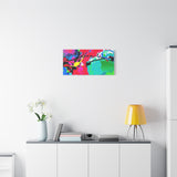 Abstract Neon Splash Matte Canvas Print — Vibrant Colorful Stretched Wall Art thumbnail 57