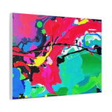 Abstract Neon Splash Matte Canvas Print — Vibrant Colorful Stretched Wall Art thumbnail 50